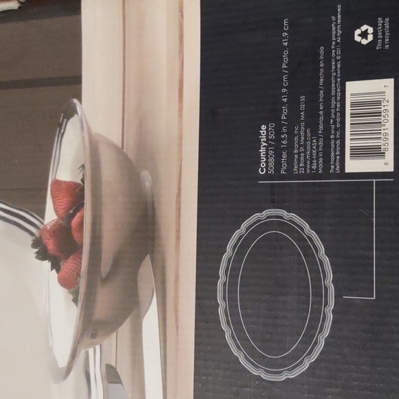 Mikasa countryside oval serving platter, nib - Picture 5 of 9